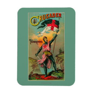 Crusader Tobacco Label Petersburg, VA Magneet