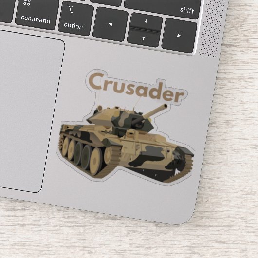 Crusader WW2 British Tank Sticker (Detail)