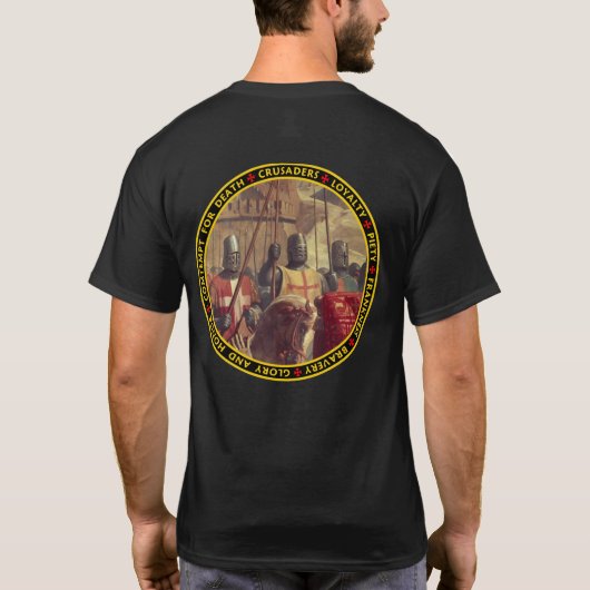 Crusaders Schilderen op de Marchh T-shirt (Achterkant)