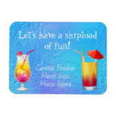 Cruse deur Stateroom Magnet Drinken Cocktails Magneet (Horizontaal)