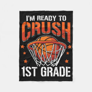 Crush 1e klas Bysketbyll Byck naar School Boys Kin Fleece Deken