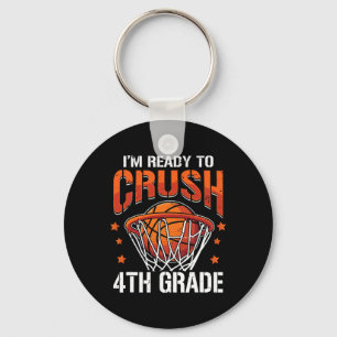 Crush 4th Grade Basketbal Terug naar School Boys K Sleutelhanger