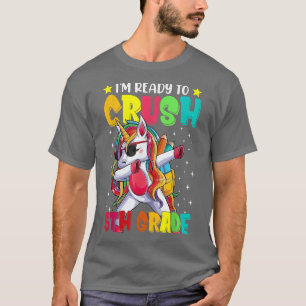 Crush 5th Grade Dabbing Unicorn Back to School Gir T-shirt