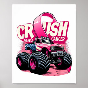 Crush Borstkanker Truck Borstkanker Awareness Poster