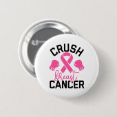 Crush Breast Cancer Awareness Ronde Button 5,7 Cm (Voorkant /achterkant)