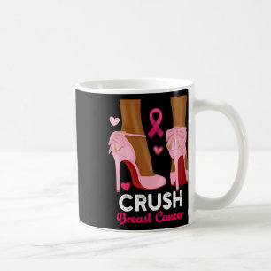 Crush Breast Cancer in oktober Draag we roze Black Koffiemok