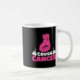 Crush Cancer Boxing Pink Ribbon Borstkanker Award Koffiemok