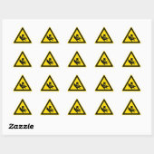 Crush Hazard Warning Driehoek Sticker (Vel)