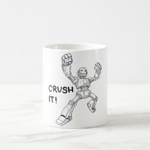 Crush het koffiemok