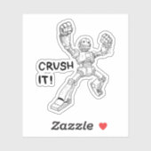 Crush het sticker (Vel)