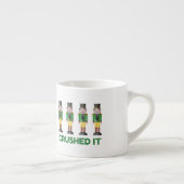 Crush It Nutkraker Funny Kerstmis Espresso Mok (Rechts)