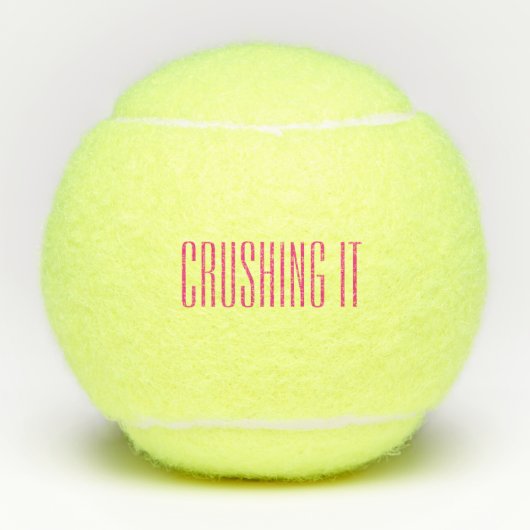 Crush it Pink Tennisballen (Voorkant)