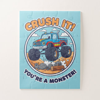 Crush It! You're A Monster! - Epische Cartoon Mons Legpuzzel