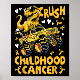 Crush Jeugd Kanker Bewustzijn Monster Truck DIN Poster