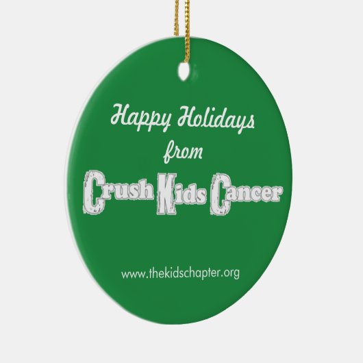 Crush Kinder Cancer Ornament (Rechts)