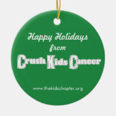 Crush Kinder Cancer Ornament (Voorkant)