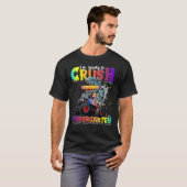 Crush Kindergarten Dinosaur Monster Truck Back to T-shirt (Voorkant volledig)