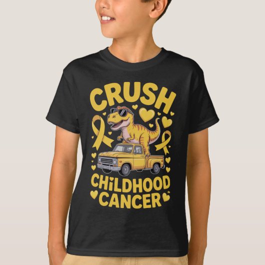Crush Kinderkanker Kinder T-shirt (Voorkant)