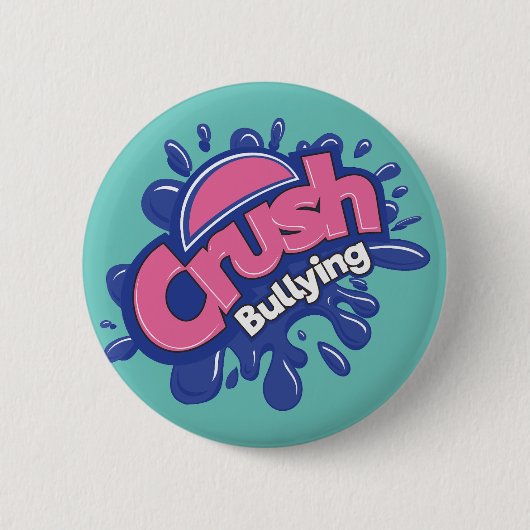 Crush Pesten Ronde Button 5,7 Cm (Voorkant)