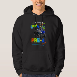 Crush Pre K Dinosaur Monster Truck Back To School Hoodie