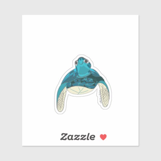 Crush Zee Turtle Sticker (Vel)