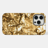 Crushed Golden Folds iPhone Hoesje (Achterkant horizontaal)