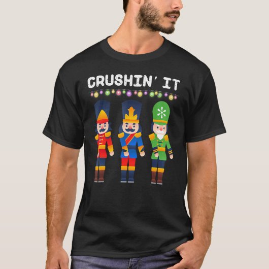 Crushin It Flossing Nutcracker Christmas Dance T-shirt (Voorkant)
