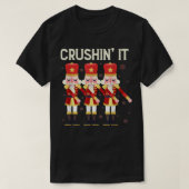 Crushin It Flossing Nutcracker kerstdance T-shirt (Design voorkant)