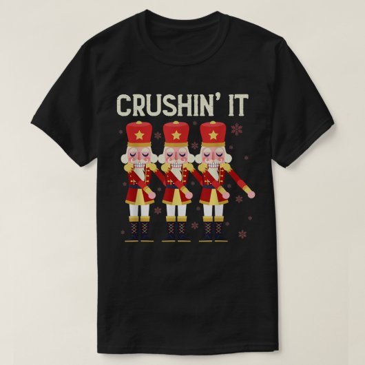 Crushin It Flossing Nutcracker kerstdance T-shirt (Design voorkant)