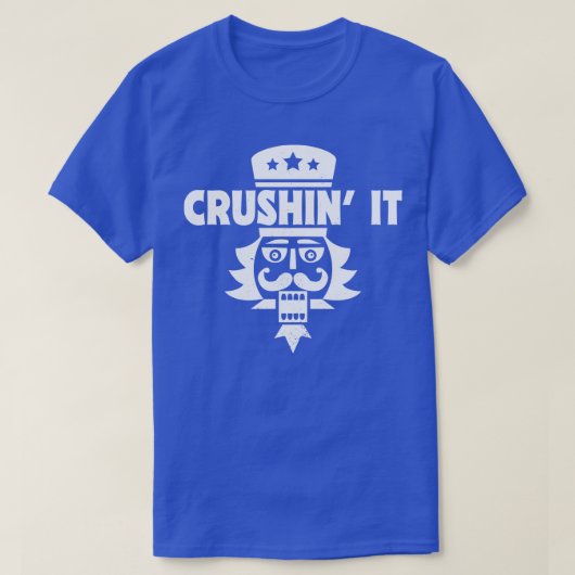 Crushin It Grappige Kerstmis Notenkraker T-shirt (Design voorkant)