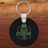Crushin' It Nutcracker Christmas Xmas Sleutelhanger (Voorkant)