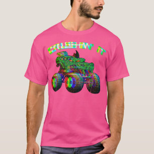 Crushin' Monster Truck  Retro 263 T-shirt