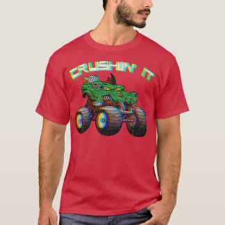 Crushin' Monster Truck Retro 267 T-shirt