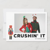 Crushin'It Nutcracker Carte de vacances photo pers (Devant)