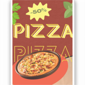 "Crust & Craft: Een Pizzaverhaal" Sticker