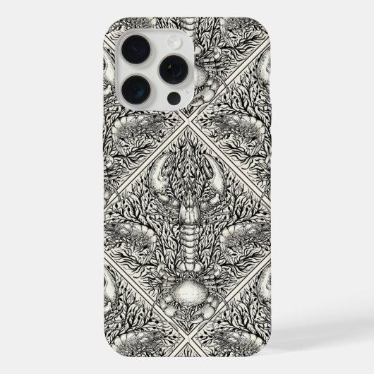 Crustacéen en noir et blanc naturel (Verso)