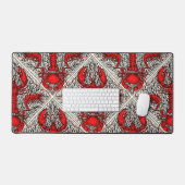 Crustacés en rouge, noir et ivoire (Clavier et souris)