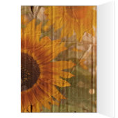 crustisch karton - zonnebloembruiloft (Binnen (Links))