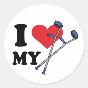 Crutch Liefde Stickers