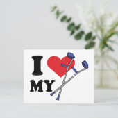 Crutch Love Briefkaart (Staand voorkant)