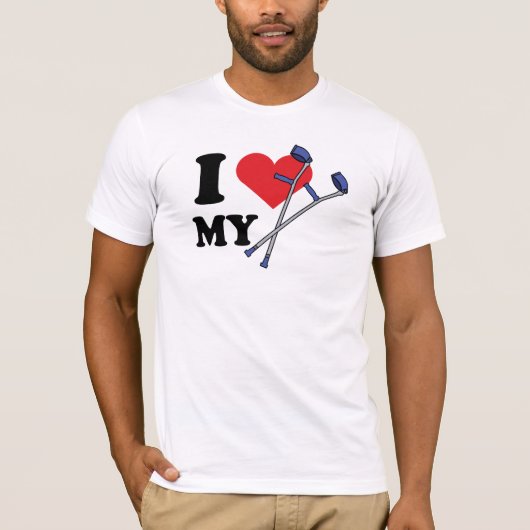 Crutch Love Mannen T T-shirt (Voorkant)