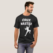 Crux Master Climber Speed Climber Rappelling Rock T-shirt (Voorkant volledig)