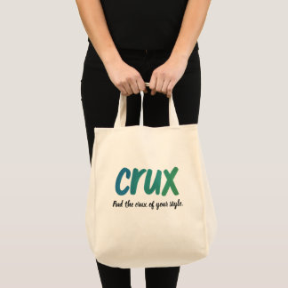 Crux – Minimalistische borsteltypografie Eco Canva Tote Bag