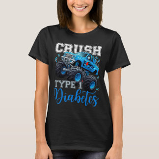 Cruype 1 Diabetes Awareness Warrior Monster Truck T-shirt