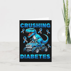 Cruype 1 Diabetes Bewustzijn T1d Dinosaur Monster Kaart
