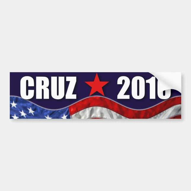 Cruz 2016 bumpersticker (Voorkant)