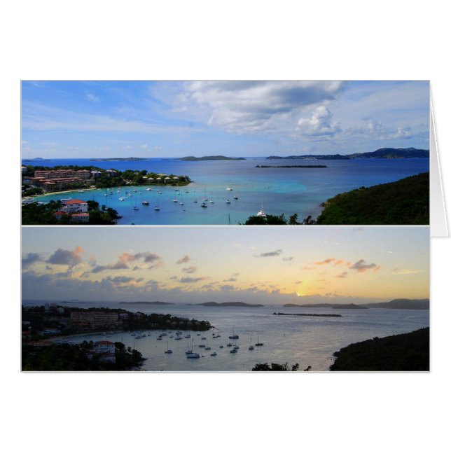 Cruz Bay Collage, St. John, Amerikaanse Maagdeneil (Voorkant Horizontaal)