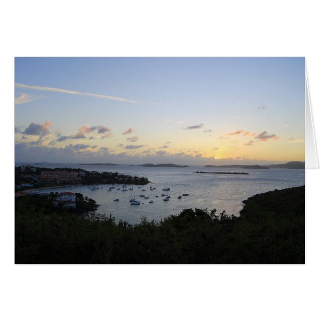 Cruz Bay Sunset, St. John, É.-U. (Devant horizontal)