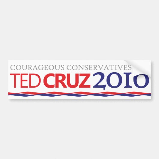 Cruz Conservative Bumpersticker (Voorkant)