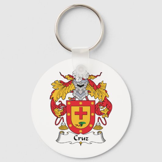 Cruz Family Crest Sleutelhanger (Voorkant)